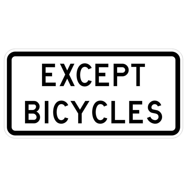 Sign Solutions Usa 12 in Height, 24 in Width, Aluminum, Horizontal Rectangle DUS08DWT2412R3-7bP - main